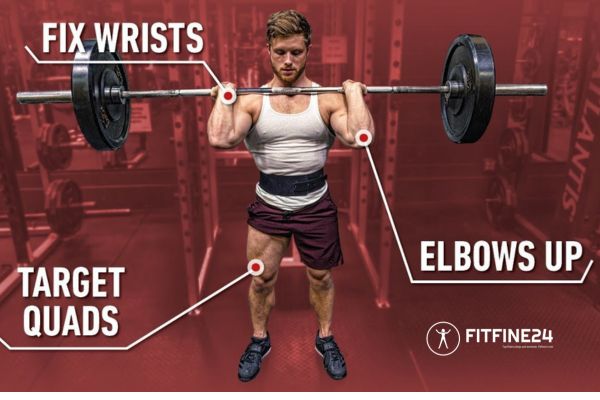 Front Squats – Workout, Strength, And Power Development | FitFine24