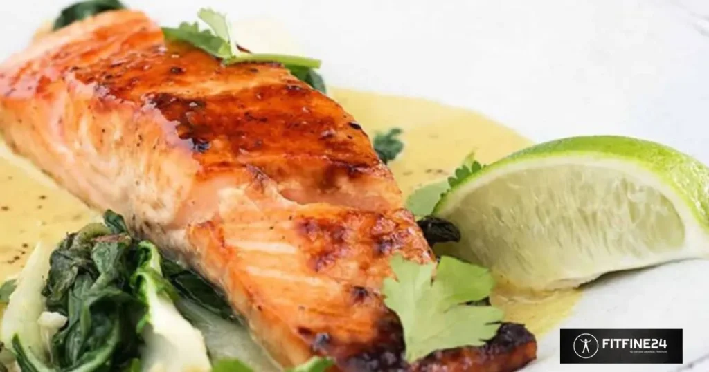 Healthy Fats, and fantastic Flavor heaven-coconut-lime Grilled Salmon Recipe. Healthful Fats are the GOOD Fats via fitfine24