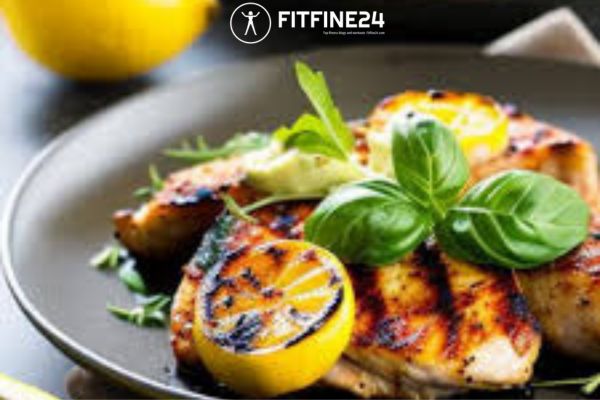 Food & recipes Grilled Lemon Herb Chicken with Veggies | FitFine24