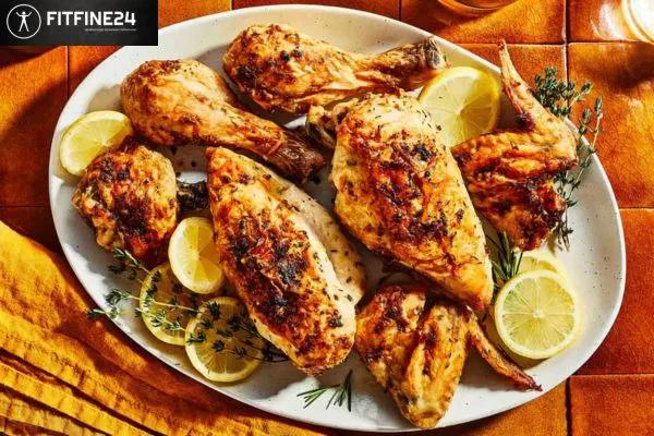 Food & recipes Grilled Lemon Herb Chicken with Veggies | FitFine24