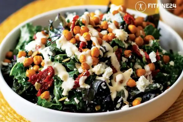 Roasted chickpea and kale salad | FitFine24 - healthy and tasty fitness recipe